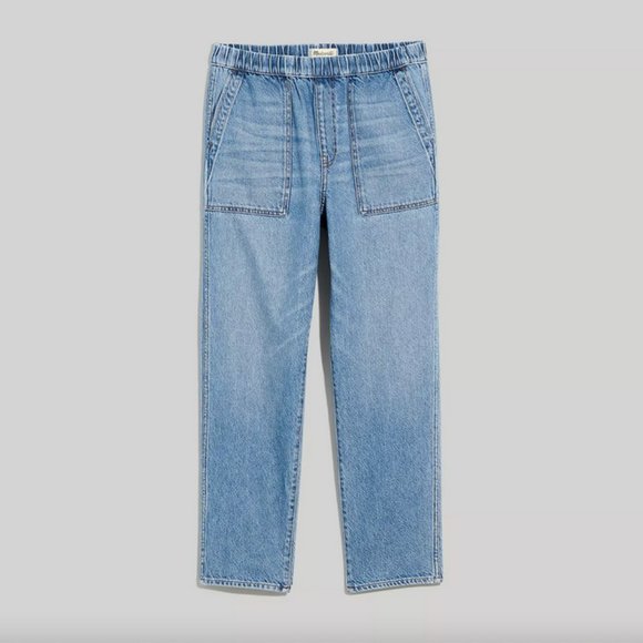 Madewell XXS Pull-On Relaxed Jeans in Beswick Wash - Picture 10 of 10